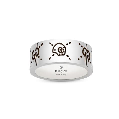 gucci ghost motif necklace|gucci ghost ring in silver.